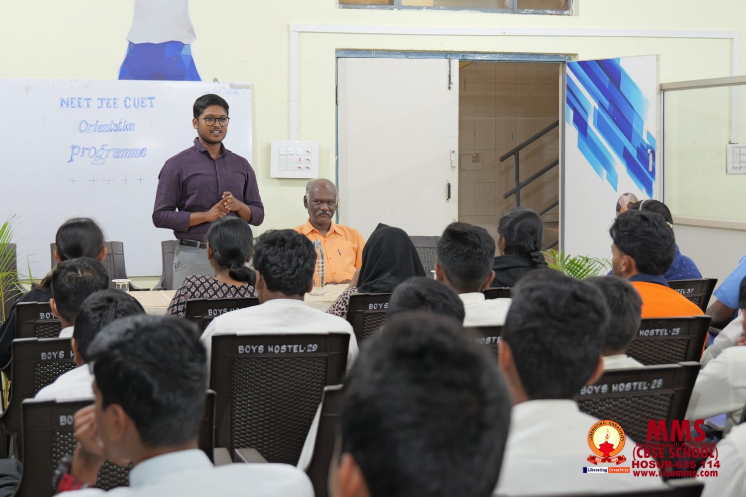 Hostel Orientation: Competitive Exams with Mr. Devaraj