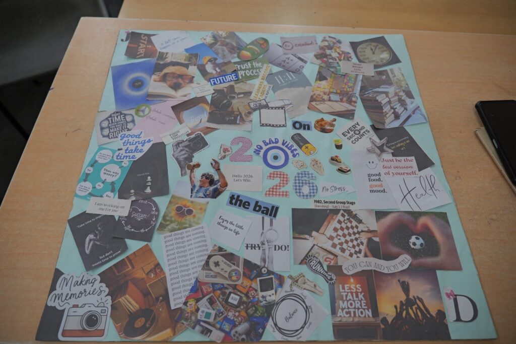 Vision Boards for 2026: Nurturing Purpose, Positivity, and Goal-Oriented Learning in Grade 8