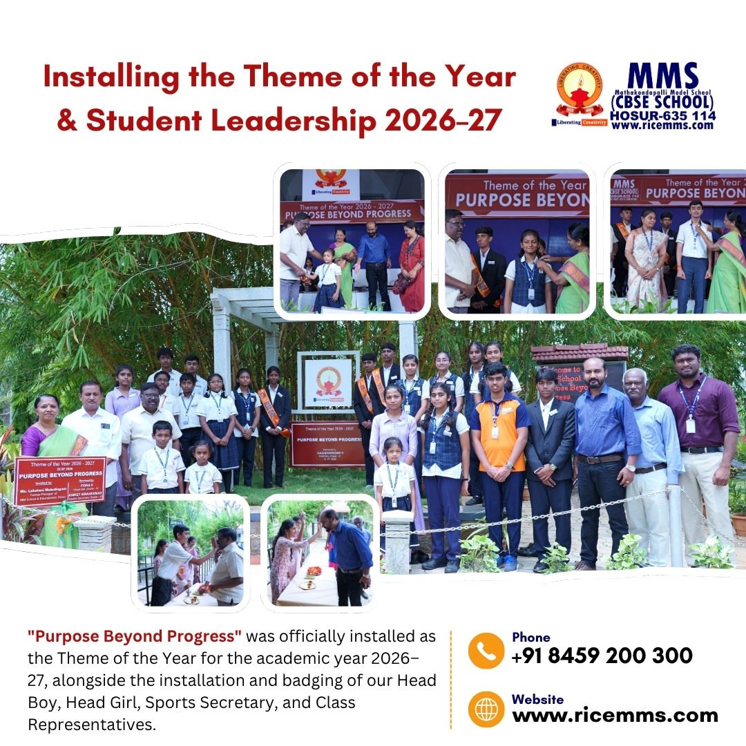 Installing the Theme of the Year & Student Leadership 2026–27.